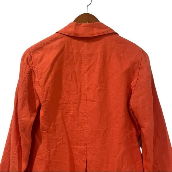 L.L. Bean light pink/ salmon 100% linen blazer - Picture 8 of 8